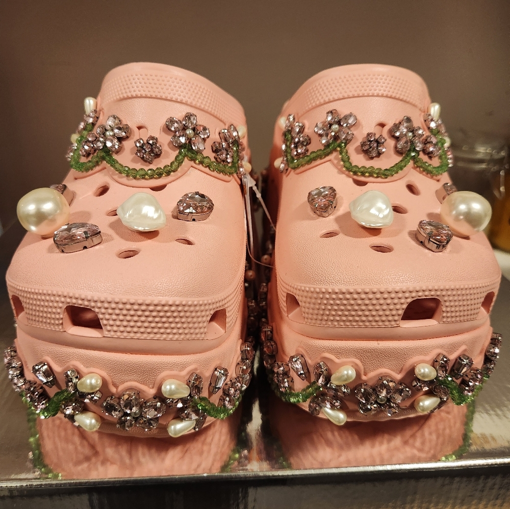 Simone Rochas × Crocs Siren Clog SS25 Powder Pink W9/M7 - Picture 8 of 11